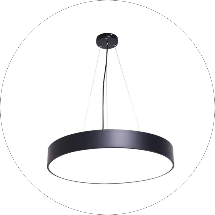 لوستر سقفی مدرن کفه دار دایره ای ۴۰ سانت 00619 - خرید بهترین کیفیت و قیمت در فروشگاه شرکت روشنایی دلوری || انواع لوستر مدرن