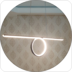 لوستر مدرن خطی مورب ساده سایز 1.20 کد00101 - خرید بهترین کیفیت و قیمت در فروشگاه فروشگاه روشنایی دلوری