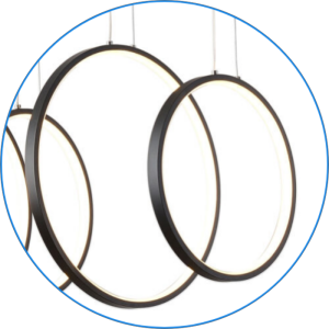 لوستر مدرن حلقه ایی طرح المپیک کد00102 - خرید بهترین کیفیت و قیمت در فروشگاه فروشگاه روشنایی دلوری