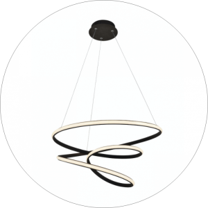 لوستر مدرن تو دلی70سانتی کد00116 - خرید بهترین کیفیت و قیمت در فروشگاه فروشگاه روشنایی دلوری