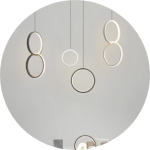 لوستر مدرن طرح زنجیر دو حلقه سایز 30 سانت کد00114 - خرید بهترین کیفیت و قیمت در فروشگاه فروشگاه روشنایی دلوری