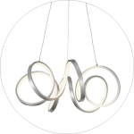 لوستر مدرن طرح گل پایه بلند قطر 70 سانتی کد00120 - خرید بهترین کیفیت و قیمت در فروشگاه فروشگاه روشنایی دلوری