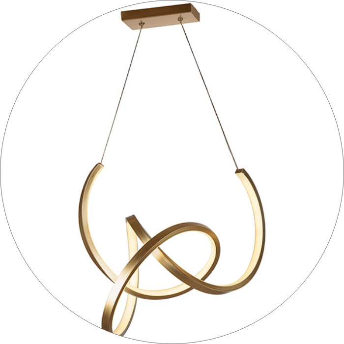 لوستر مدرن طرح مار پیچ سایز 50 سانتی اس ام دی کد00121 - خرید بهترین کیفیت و قیمت در فروشگاه فروشگاه روشنایی دلوری