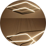 لوستر مدرن مربع ای 3 طبقه کد00129 - خرید بهترین کیفیت و قیمت در فروشگاه فروشگاه روشنایی دلوری