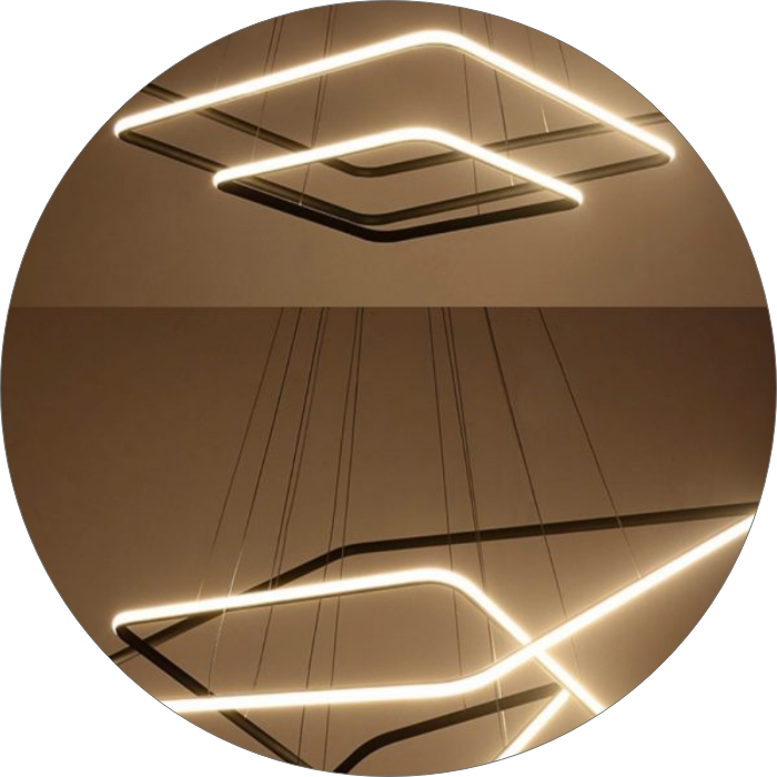 لوستر مدرن مربع ای 3 طبقه کد00129 - خرید بهترین کیفیت و قیمت در فروشگاه فروشگاه روشنایی دلوری