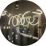 لوستر سقفی مدرن خطی شلنگی کد00170 - خرید بهترین کیفیت و قیمت در فروشگاه فروشگاه روشنایی دلوری