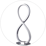 آباژور رو میزی طرح بی نهایت کد00299 - خرید بهترین کیفیت و قیمت در فروشگاه فروشگاه روشنایی دلوری