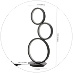 آباژور رومیزی مدرن کد 00308 - خرید بهترین کیفیت و قیمت در فروشگاه فروشگاه روشنایی دلوری