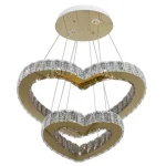 لوستر مدل کریستالی طرح قلب افقی کد00318 - خرید بهترین کیفیت و قیمت در فروشگاه فروشگاه روشنایی دلوری