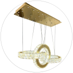 لوستر سقفی کریستالی دکوراتیو طرح دایره کد00321 - خرید بهترین کیفیت و قیمت در فروشگاه فروشگاه روشنایی دلوری