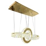 لوستر سقفی کریستالی دکوراتیو طرح دایره کد00321 - خرید بهترین کیفیت و قیمت در فروشگاه فروشگاه روشنایی دلوری