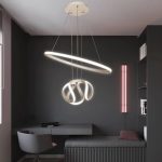 لوستر مدرن سقفی طرح حلقه و گل کد00325 - خرید بهترین کیفیت و قیمت در فروشگاه فروشگاه روشنایی دلوری