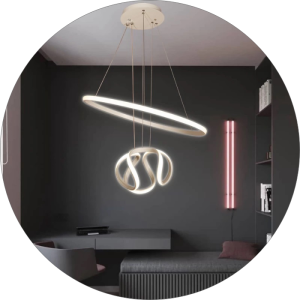 لوستر مدرن سقفی طرح حلقه و گل کد00325 - خرید بهترین کیفیت و قیمت در فروشگاه فروشگاه روشنایی دلوری