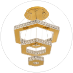 لوستر سقفی کریستالی دکوراتیو طرح شش ضلعی کد00328 - خرید بهترین کیفیت و قیمت در فروشگاه فروشگاه روشنایی دلوری