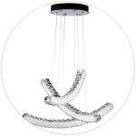 لوستر سقفی کریستالی طرح کمان کد00330 - خرید بهترین کیفیت و قیمت در فروشگاه فروشگاه روشنایی دلوری