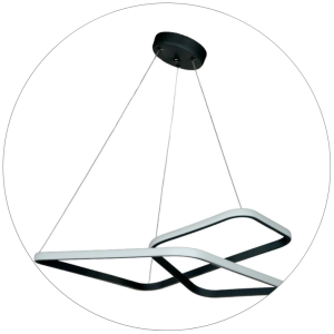 لوستر سقفی مدرن مربع تو دلی 50 سانتی کد00331 - خرید بهترین کیفیت و قیمت در فروشگاه فروشگاه روشنایی دلوری