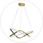 لوستر سقفی مدرن مثلث فضایی 50 سانتی کد00332 - خرید بهترین کیفیت و قیمت در فروشگاه فروشگاه روشنایی دلوری