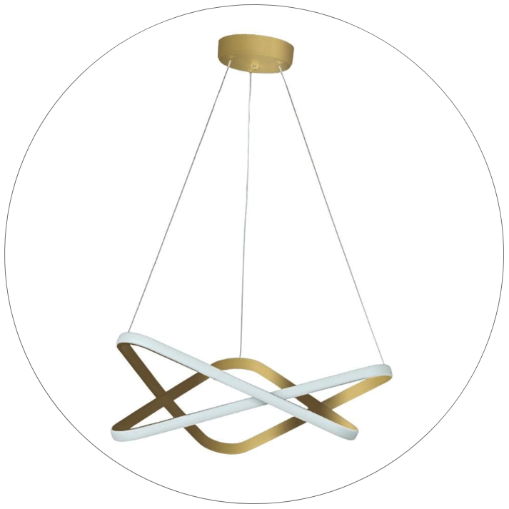 لوستر سقفی مدرن مثلث فضایی 50 سانتی کد00332 - خرید بهترین کیفیت و قیمت در فروشگاه فروشگاه روشنایی دلوری