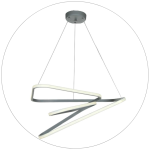 لوستر سقفی مدرن مربع فضایی کد 00333 - خرید بهترین کیفیت و قیمت در فروشگاه فروشگاه روشنایی دلوری