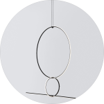 لوستر سقفی طرح بیضی ودایره کد00339 - خرید بهترین کیفیت و قیمت در فروشگاه فروشگاه روشنایی دلوری