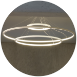 لوستر سقفی طرح دایره کد00346 - خرید بهترین کیفیت و قیمت در فروشگاه فروشگاه روشنایی دلوری