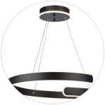 لوستر سقفی طرح حلقه ای کد00349 - خرید بهترین کیفیت و قیمت در فروشگاه فروشگاه روشنایی دلوری