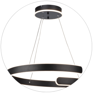 لوستر سقفی طرح حلقه ای کد00349 - خرید بهترین کیفیت و قیمت در فروشگاه فروشگاه روشنایی دلوری