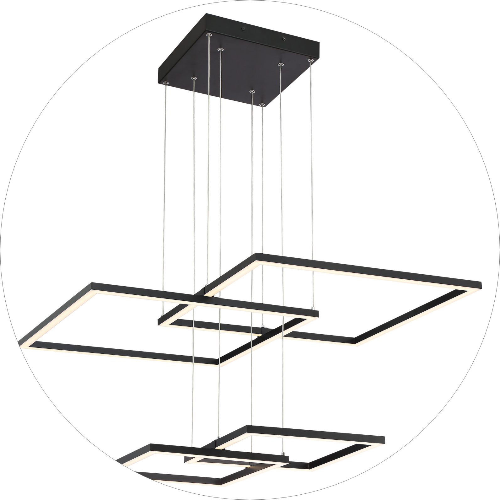 لوستر سقفی طرح مستطیل 4طبقه کد00357 - خرید بهترین کیفیت و قیمت در فروشگاه فروشگاه روشنایی دلوری