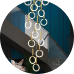 لوستر اویز بلند سیلیکونی گرد کد00365 - خرید بهترین کیفیت و قیمت در فروشگاه فروشگاه روشنایی دلوری