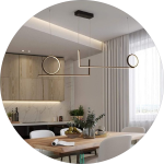 لوستر سقفی طرح خطی و دایره کد00366 - خرید بهترین کیفیت و قیمت در فروشگاه فروشگاه روشنایی دلوری