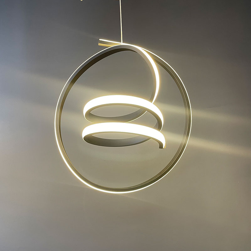 لوستر سقفی حلقه ای طرح دایره کد00370 - خرید بهترین کیفیت و قیمت در فروشگاه فروشگاه روشنایی دلوری