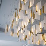 لوستر سقفی بلند 150 تکه پلکسی کد00373 - خرید بهترین کیفیت و قیمت در فروشگاه فروشگاه روشنایی دلوری