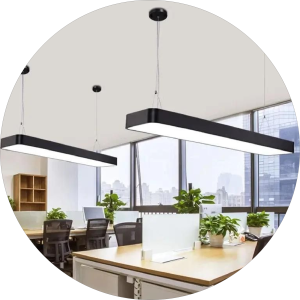 لوستر اداری طرح مستطیل کفه دار کد00377 - خرید بهترین کیفیت و قیمت در فروشگاه فروشگاه روشنایی دلوری