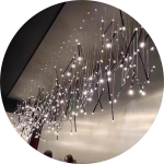 لوستر سقفی مدرن مدادی دو طرف نور کد00384 - خرید بهترین کیفیت و قیمت در فروشگاه فروشگاه روشنایی دلوری