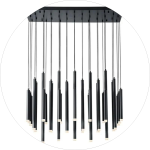 لوستر سقفی مدادی 20شاخه کد00385 - خرید بهترین کیفیت و قیمت در فروشگاه فروشگاه روشنایی دلوری