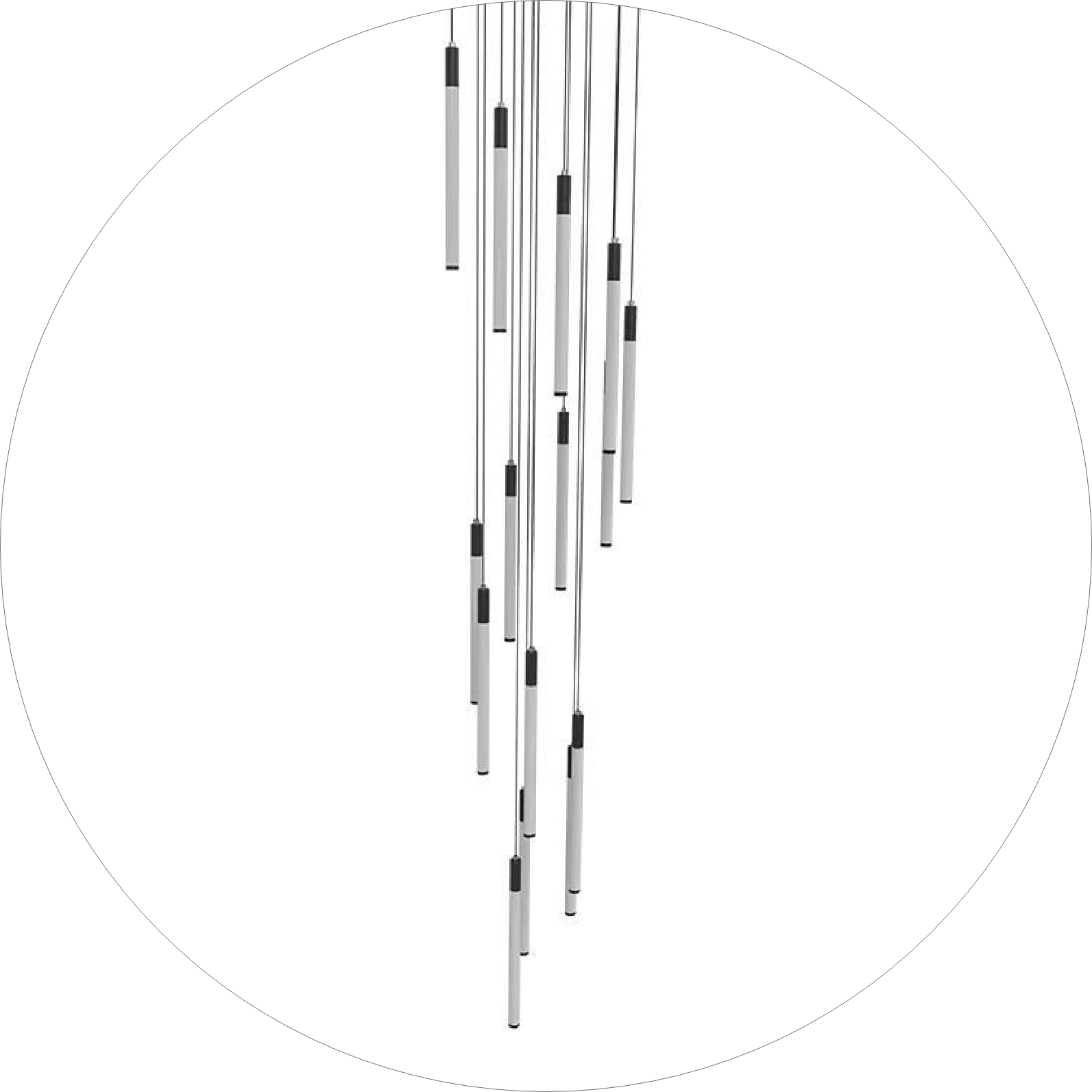 لوستر سقفی بلند میله ای تمام نور کد00388 - خرید بهترین کیفیت و قیمت در فروشگاه فروشگاه روشنایی دلوری