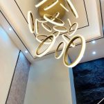 لوستر سقفی حلقه ای عمودی کد00389 - خرید بهترین کیفیت و قیمت در فروشگاه فروشگاه روشنایی دلوری