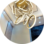 لوستر سقفی حلقه ای عمودی کد00389 - خرید بهترین کیفیت و قیمت در فروشگاه فروشگاه روشنایی دلوری