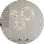 لوستر دیواری حلقه ای کد00390 - خرید بهترین کیفیت و قیمت در فروشگاه فروشگاه روشنایی دلوری