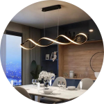 لوستر سقفی خطی طرح موج کد00393 - خرید بهترین کیفیت و قیمت در فروشگاه فروشگاه روشنایی دلوری