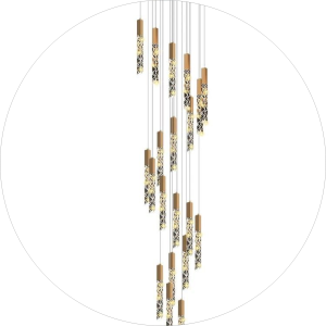 لوستر سقفی مدرن استوانه ای کد00396 - خرید بهترین کیفیت و قیمت در فروشگاه فروشگاه روشنایی دلوری