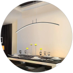 لوستر سقفی خطی طرح کمان کد00401 - خرید بهترین کیفیت و قیمت در فروشگاه فروشگاه روشنایی دلوری