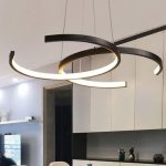 لوستر سقفی مدرن طرح نیم دایره کد00413 - خرید بهترین کیفیت و قیمت در فروشگاه فروشگاه روشنایی دلوری