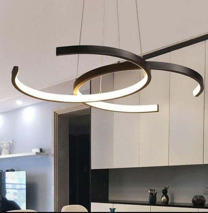 لوستر سقفی مدرن طرح نیم دایره کد00413 - خرید بهترین کیفیت و قیمت در فروشگاه فروشگاه روشنایی دلوری