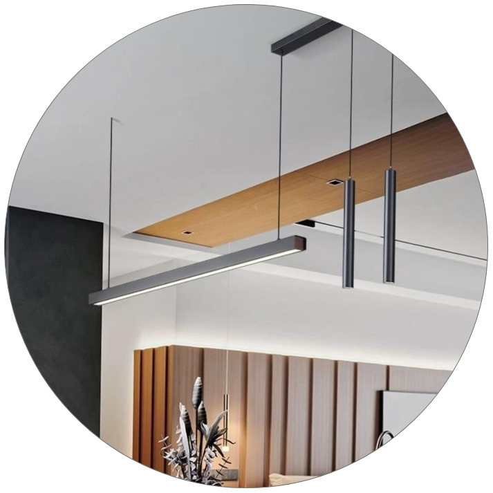 لوستر سقفی مدرن خطی میله ایی 1 متری کد00432 - خرید بهترین کیفیت و قیمت در فروشگاه فروشگاه روشنایی دلوری