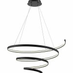 لوستر سقفی مدرن طرح حلزونی بزرگ کد00448 - خرید بهترین کیفیت و قیمت در فروشگاه فروشگاه روشنایی دلوری