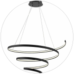 لوستر سقفی مدرن طرح حلزونی بزرگ کد00448 - خرید بهترین کیفیت و قیمت در فروشگاه فروشگاه روشنایی دلوری