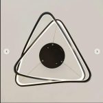 لوستر مدرن سقفی طرح مثلث فضایی کد 00451 - خرید بهترین کیفیت و قیمت در فروشگاه فروشگاه روشنایی دلوری