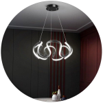 لوستر سقفی مدرن طرح ژاله 60 سانتی کد00452 - خرید بهترین کیفیت و قیمت در فروشگاه فروشگاه روشنایی دلوری