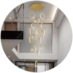 لوستر سقفی مدرن طرح المپیک 20 شاخه کد00462 - خرید بهترین کیفیت و قیمت در فروشگاه فروشگاه روشنایی دلوری